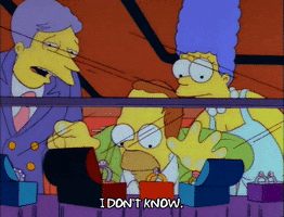 Confused Season 3 GIF by The Simpsons