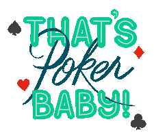 Texas Hold Em Heart Sticker