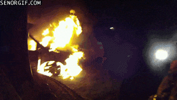 home video fire GIF by Cheezburger