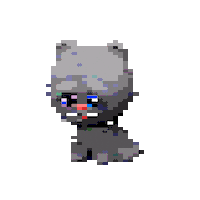 Sad Cat Sticker by Fantastic3dcreation