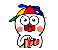 Popcorn Sticker by kwaesam