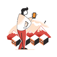 yunitesolutions time network illustrations yunite Sticker