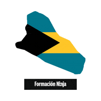 The Bahamas Flag Sticker by Formación Ninja