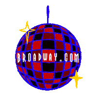 disco sparkle Sticker by Broadway.com