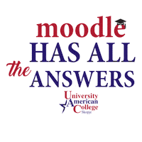 Uacs Moodle Has All The Answers Sticker by University American College Skopje