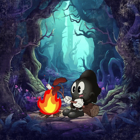 Oddsturgeon fire hungry cooking waiting GIF