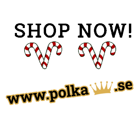 Polkaprinsen white red crown candy Sticker
