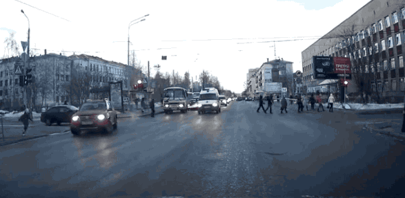 ambulance crossing GIF