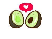bachurita love amor te amo avocado Sticker