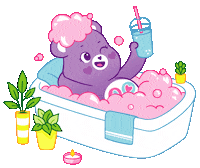 Bubbles Spa Sticker by Care Bear Stare!