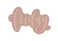 Friday Lettering Sticker
