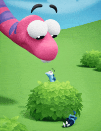 Awkward Hide And Seek GIF by Claynosaurz