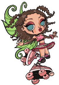 Skate Rollerblading Sticker by Camilla Art Illustrations