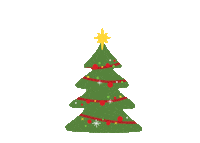 Christmas Tree Star Sticker by Hobbii