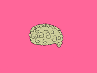 Dog Brain GIF by Kimmy Ramone