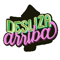 Neon Swipe Up Sticker by Jenn Arregocés