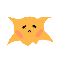 Lesmata happy sad surprised orange Sticker