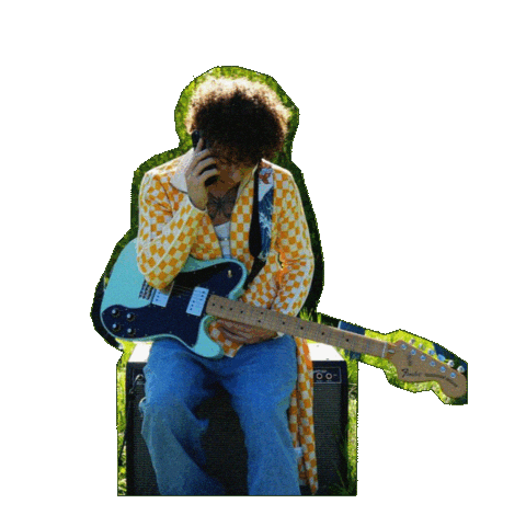 Guitar Lost One Sticker by Haydin Travis