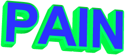Pain Sticker by GIPHY Text