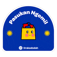 accelerice cemilan ngemil rak sebelah accelerice indonesia Sticker
