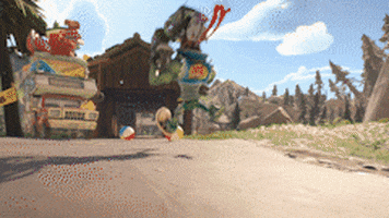 plantsvszombies giphyupload running zombie rescue GIF