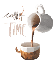 gabwart drink time cafe pastel Sticker
