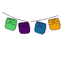DieLingereiGmbH nappy windelinge stoffy wollsnap Sticker