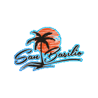 sanbasiliolido beach italy reggae summertime Sticker
