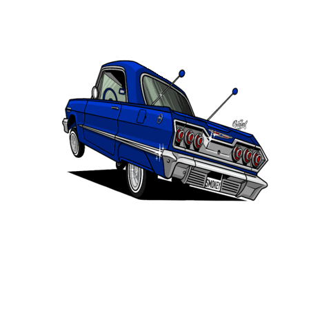 connectedinkfashion fashion lowrider smokey connected Sticker