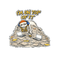 Tired Work From Home Sticker