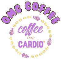 coffee omg Sticker by Abbey Scott