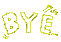 mrmustardstudio bye 안녕 잘가 미스터머스타드 Sticker