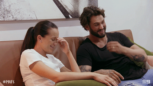 channel 9 laugh GIF by Married At First Sight Australia