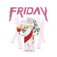 friday weekday Sticker by JENDES