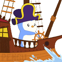 Penguin Ship It Sticker by Pudgy Penguins