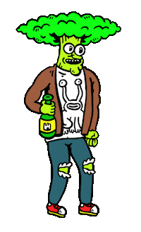 Vegan Grunge Sticker by Russell Taysom