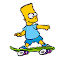 bart simpson smile STICKER