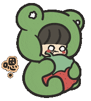 Tinyu_Gung sticker frog gung tinyu Sticker