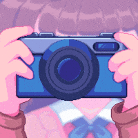SALVGAETUNA pixelart camera saki dewmasters GIF