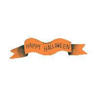 Halloween Banner Sticker by celenink