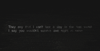sad black and white GIF