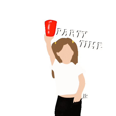Party Time Red Cup Sticker