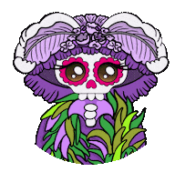 Skull Sombrero Sticker by La Catrina Bohemia