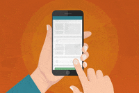 Bookedin mobile business book app GIF