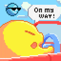 On My Way Running GIF by Apeironnft