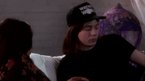 patbobomb giphyupload gossip waynes world two friends GIF