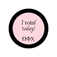 Vote Elections Sticker by omegaphichi