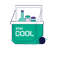 Chilling Stay Cool Sticker by Another Colour®