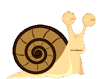 Looking Land Snail Sticker