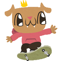 Pink Skate Sticker by FRILLZ